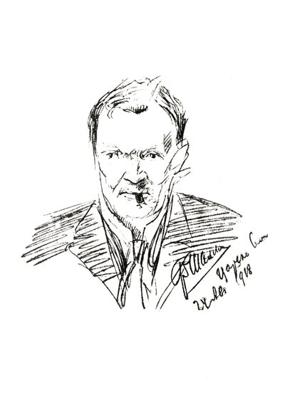 Alexander Glazunov. Tsarskoe Selo by Feodor Chaliapin